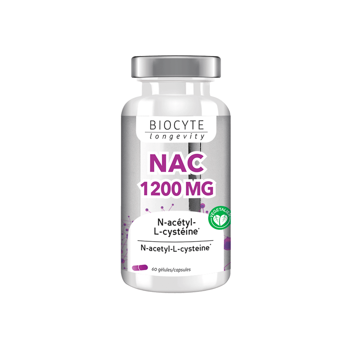 NAC 1200MG: 60 капсул - 1080грн