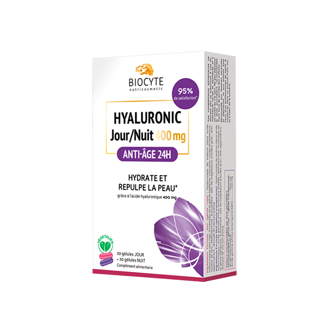 Biocyte Hyaluronic Jour/Nuit 400Mg 60 капсул: До кошика PEAHY12.6295128 Ціна майстраHYALURONIC JOUR/NUIT 400mg 2